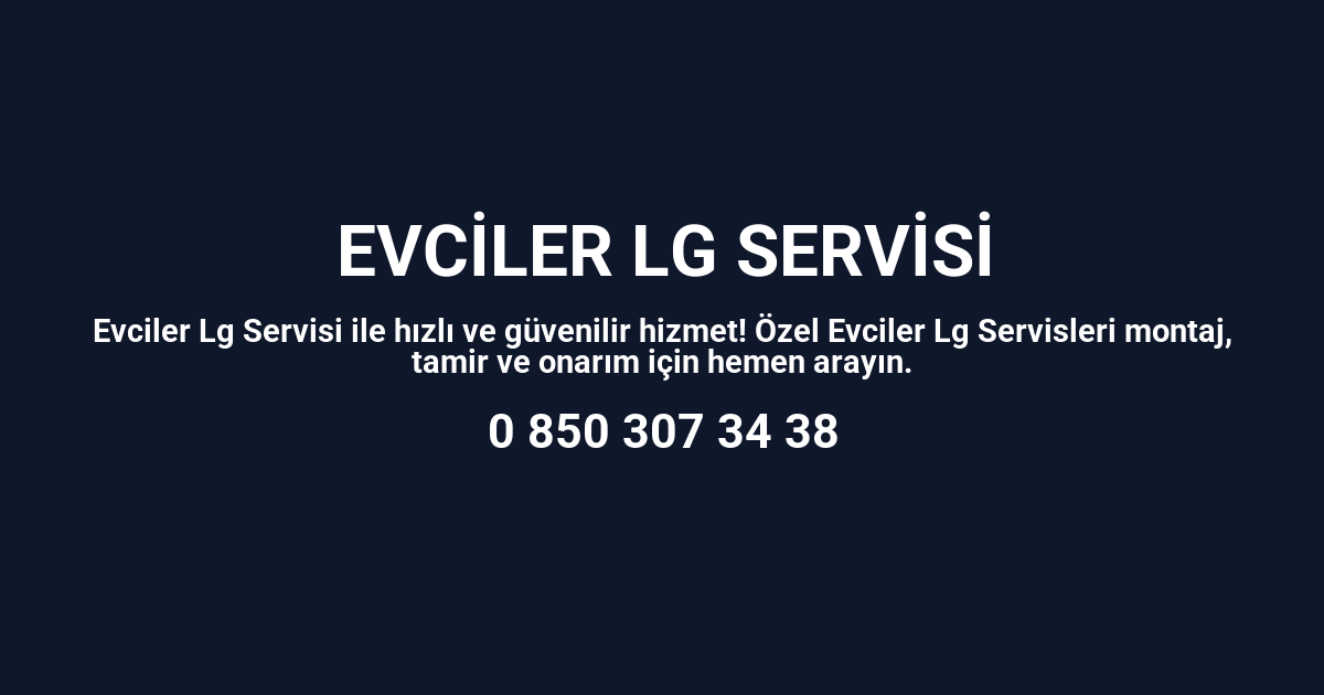 Evciler Lg Servisi
